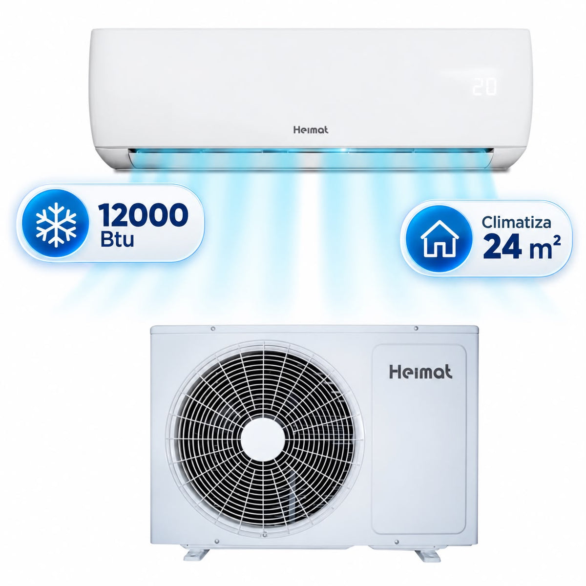 Aire Acondicionado 12000 BTU Inverter Split Muro con Wifi