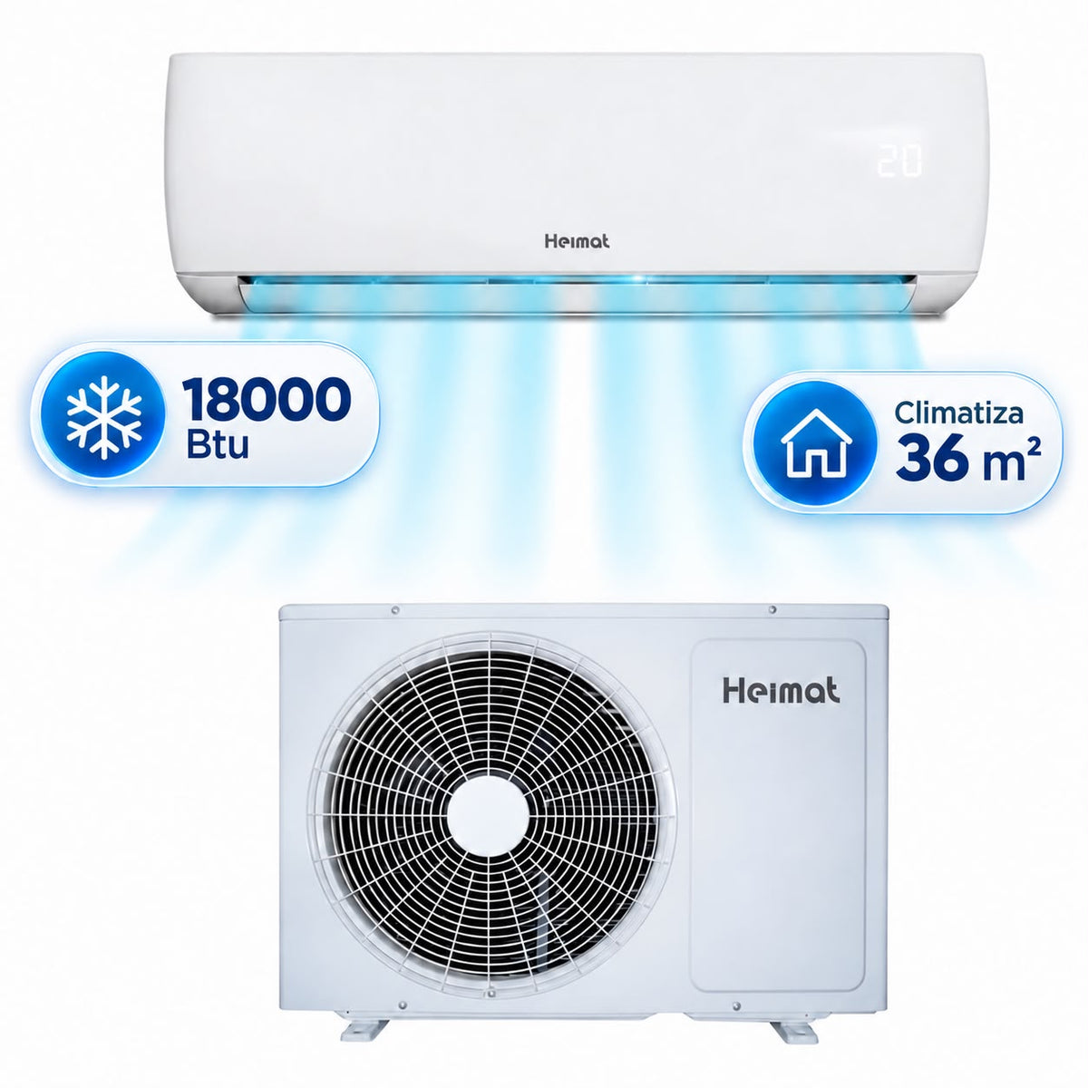 Aire Acondicionado 18000 Btu Inverter Split Muro wifi